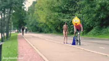 Captures jeny getting stripped in public with jeny smith