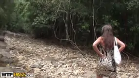 Abbey in outdoor sex scene with a lovely looking babe