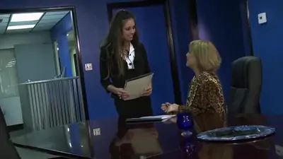 Office lesbi porn clip