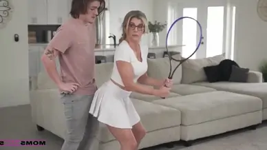 Seduced by busty stepmom blonde