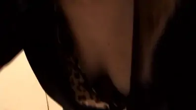Japanese downblouse brunette