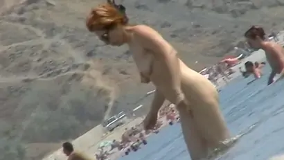 Women caught going in and out of the water with a