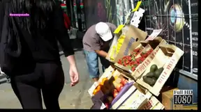 Seductive woman showing her ass on
