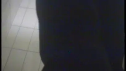 Amateur failing to do his work shot some black jeans