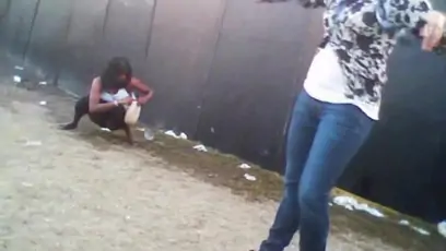 Kinky dude recording some females at a concert