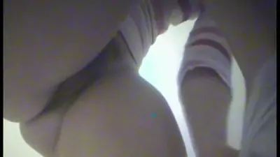 Hot shots of a round ass caught in the changing room