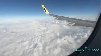 Air hostess fucking airplane pilot fuck