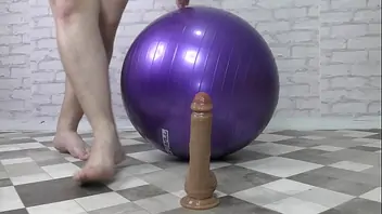 Amateur big cock stretching