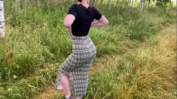 Amateur skirt fuck