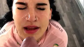 Cum in the mouth compilation on