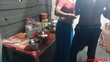 My wife with another man hardcore sex in kitchen