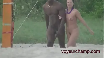 Nude beach exhibitionist