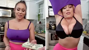 Young girl shows tits and ass for money